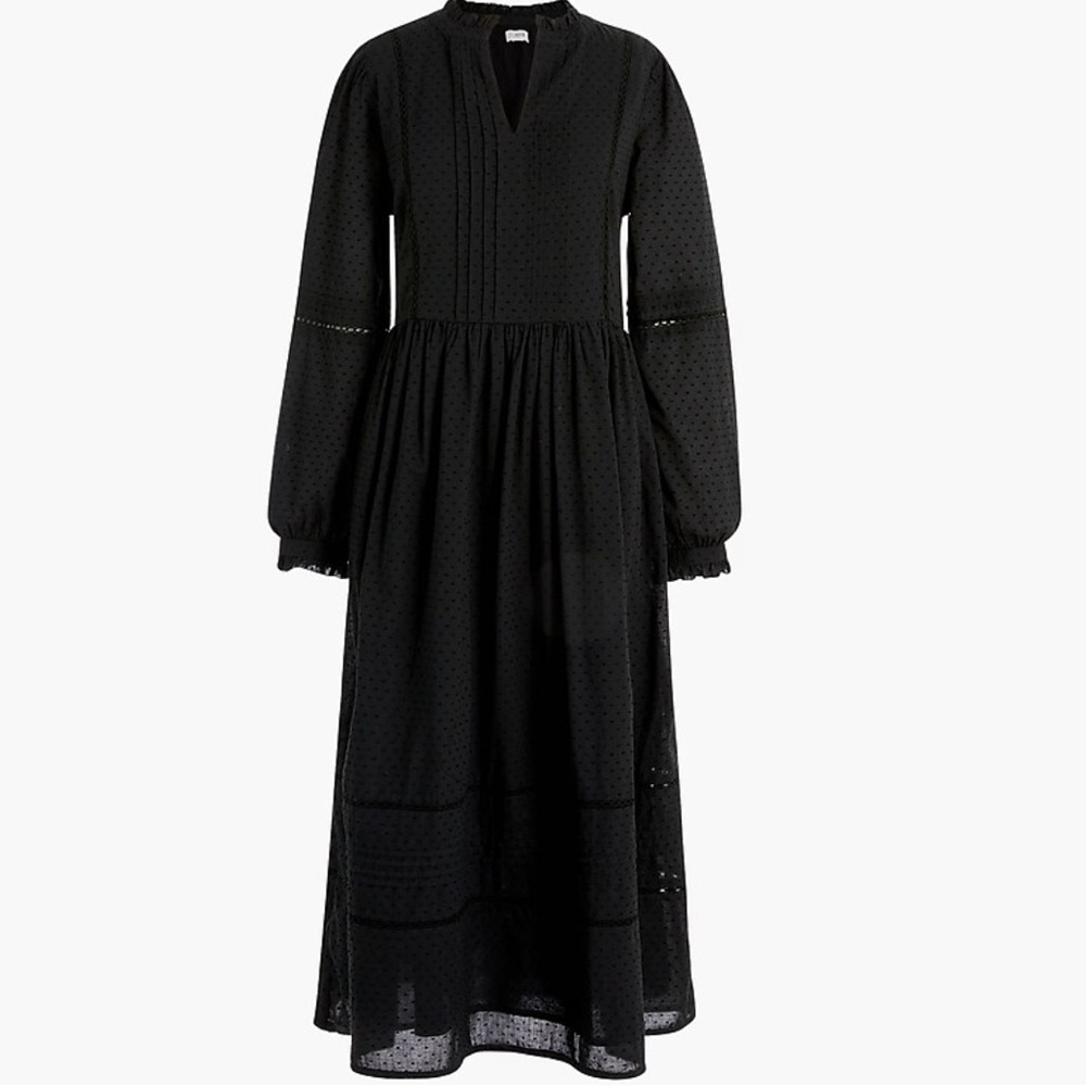 J. Crew (Factory) Pintuck midi dress clipdot